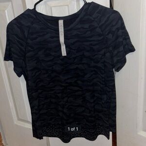 Lululemon Camo Atheltic Shirt